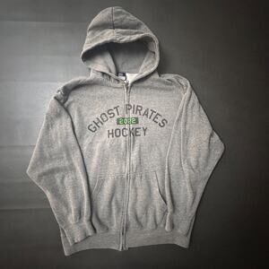 Savannah Ghost Pirates Jacket Adult Medium Gray ECHL Hockey 2022 Full Zip